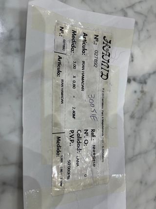 Alfombra Pasillera Lana Persa Iran Hamada