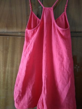 Mono corto mujer rosa/rojo
