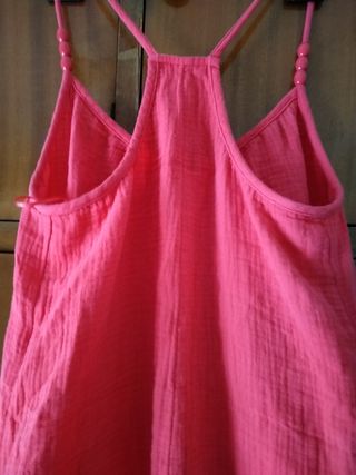 Mono corto mujer rosa/rojo