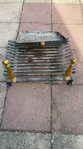 Rejilla chimenea antigua francesa