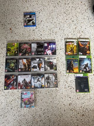 Lote 19 juegos PS3, XBOX360, PS4