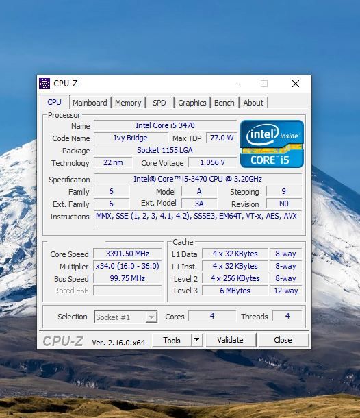 Procesador Intel Core i5-3470, 3.20GHz