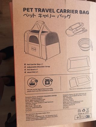 Transportín para mascotas hasta 7 kg