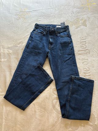 Pantalón vaquero azul Zara