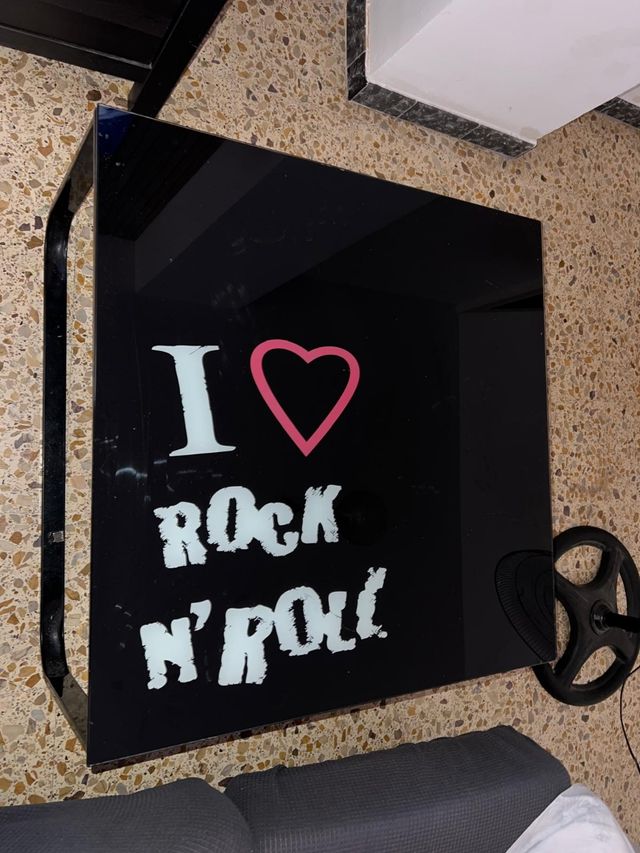 Mesa de centro I Love Rock n' Roll