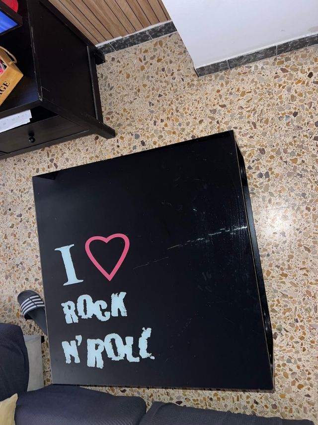 Mesa de centro I Love Rock n' Roll