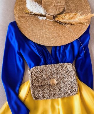 Vestido corto fiesta - seda natural Talla M