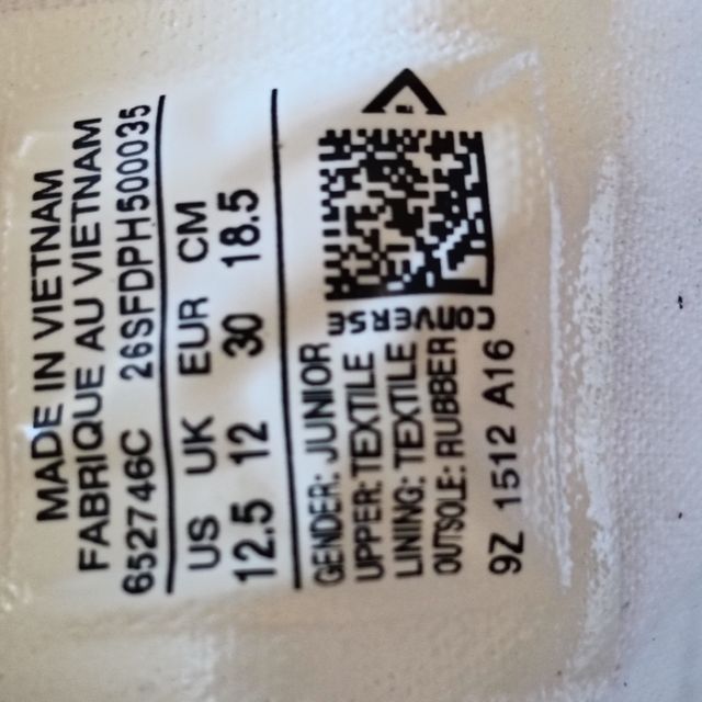 Converse Scarpe Bambino/a Unisex Tg 30 Argento/Bia