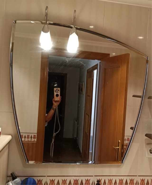 Specchio Struch argentato e trasparente