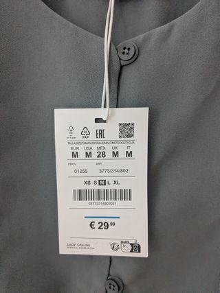 Chaleco Pull & Bear Gris Talla M. 