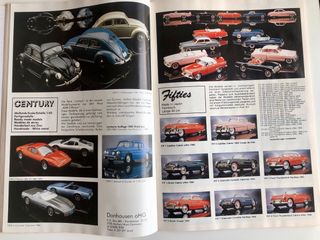 Catalogo auto in scala d'epoca 1987 Danhausen