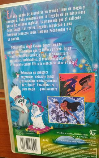 Película VHS Pocahontas Walt Disney Los Clásicos