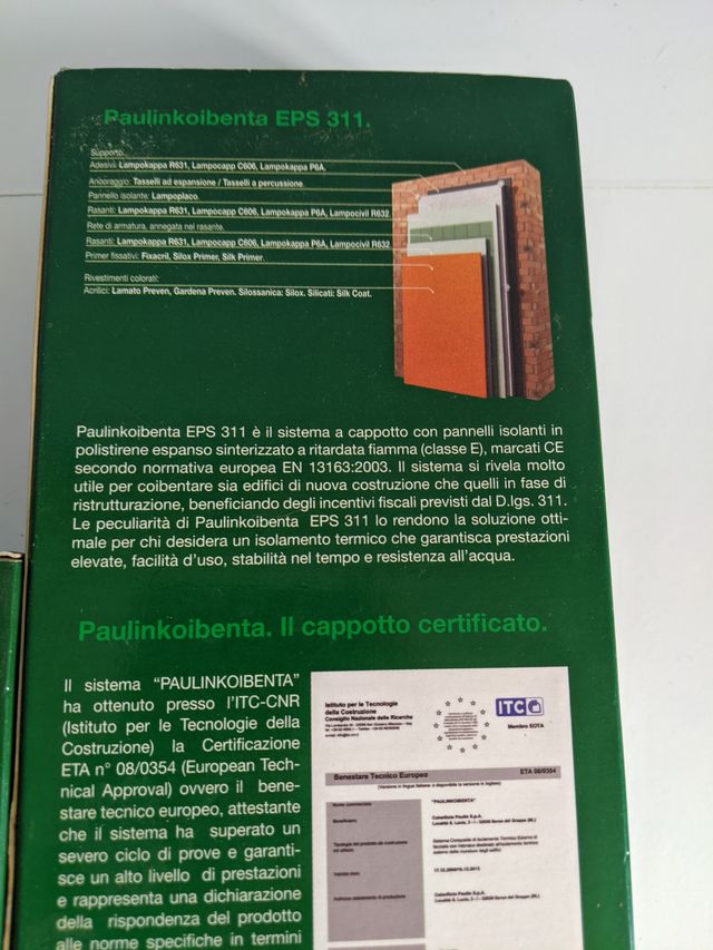 Campioni Cappotto Termico Paulin Koibenta