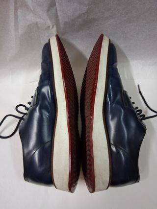 Scarpe Uomo Hogan Blu vera pelle taglia 42.5