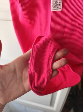 Body Zara rosa fucsia elástico 