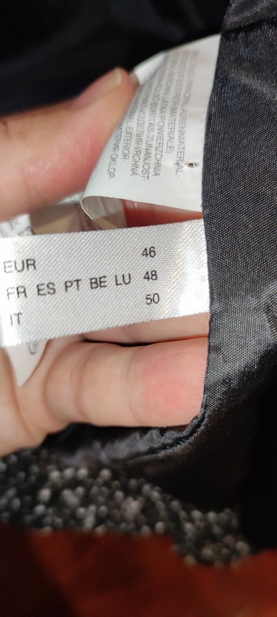 Abrigo paño mujer negro