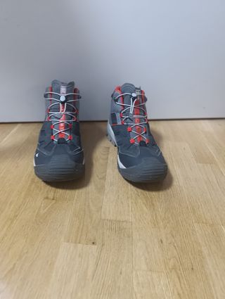 Botas de nieve Quechua niño gris/rojo