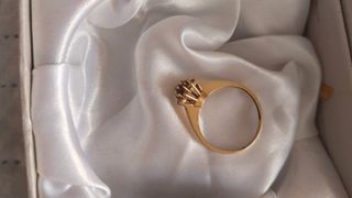 Anillo de compromiso oro blanco y oro