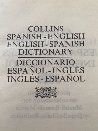 diccionario español inglés