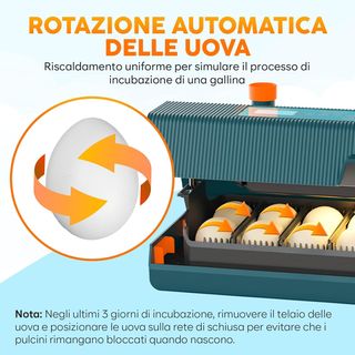 Incubatrice Uova Okkobi M10 Automatica