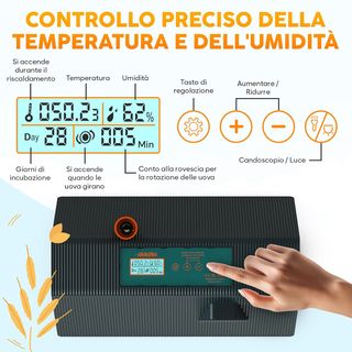 Incubatrice Uova Okkobi M10 Automatica