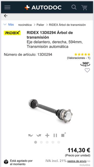 Palier Audi A4 B5