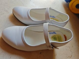 Tacones blancos niña talla 30 