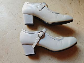 Tacones blancos niña talla 30 