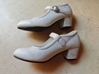 Tacones blancos niña talla 30 