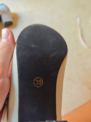 Tacones blancos niña talla 30 