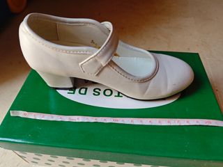 Tacones blancos niña talla 30 