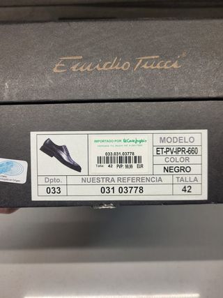 ZAPATOS DE HOMBRE DE VESTIR EMIDIO TUCCI NEGROS