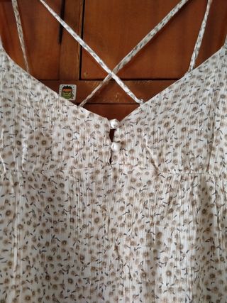Vestido blanco floral sin estrenar