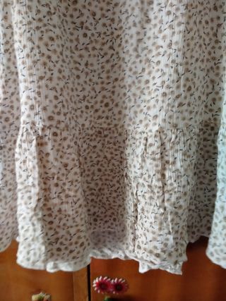 Vestido blanco floral sin estrenar