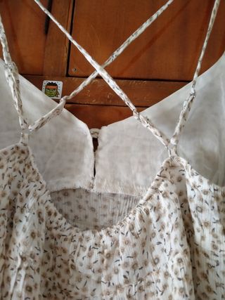 Vestido blanco floral sin estrenar