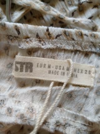 Vestido blanco floral sin estrenar