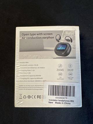 Auriculares de traducción a tiempo real. 