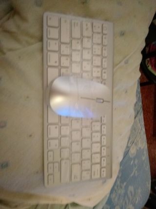 Ratón y Teclado Inalámbrico Blanco