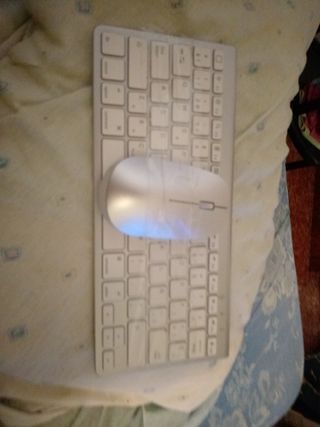 Ratón y Teclado Inalámbrico Blanco