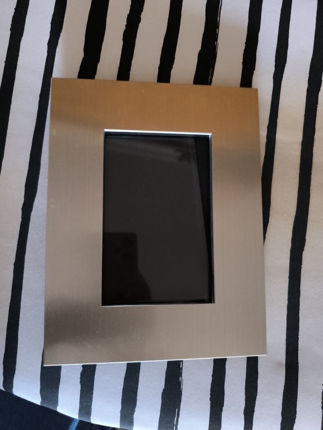 Marco de fotos plateado, para fotos de 10x15