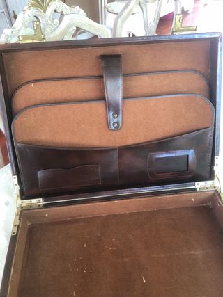 Maletín Portafolios Marrón