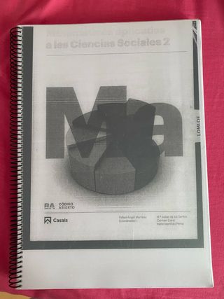 Matematicas apliacadas a las ciencias sociales