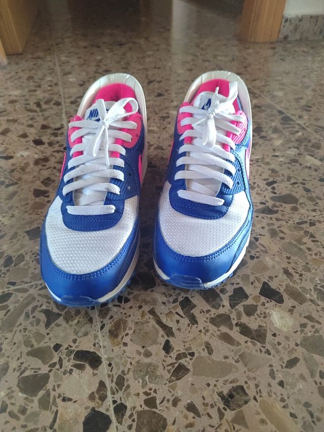Nike Air Max Azul, Rosa y Blanco