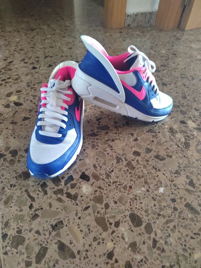 Nike Air Max Azul, Rosa y Blanco