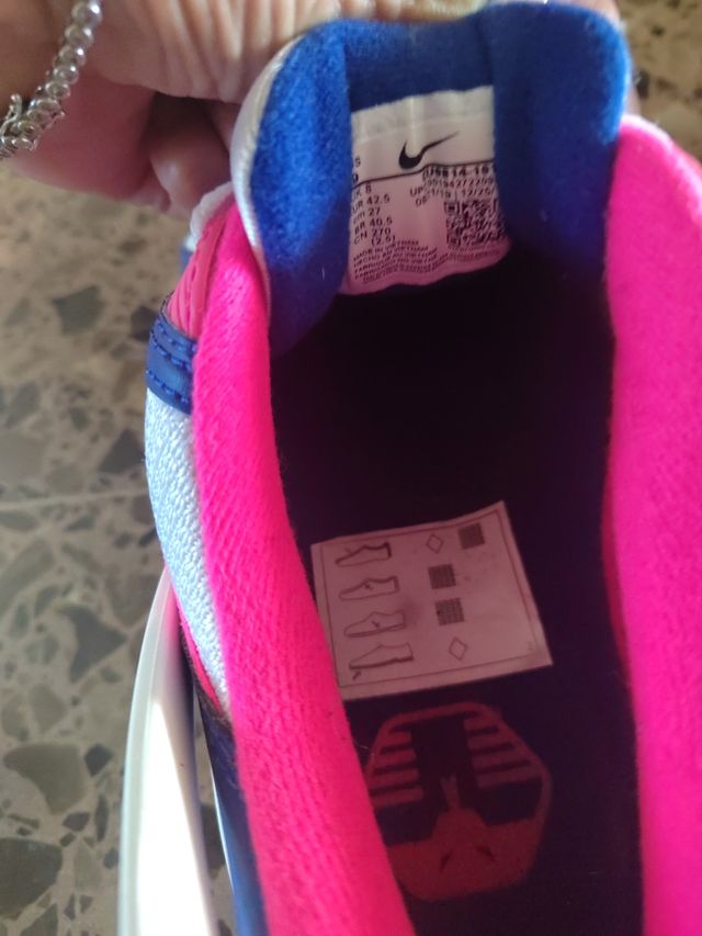 Nike Air Max Azul, Rosa y Blanco