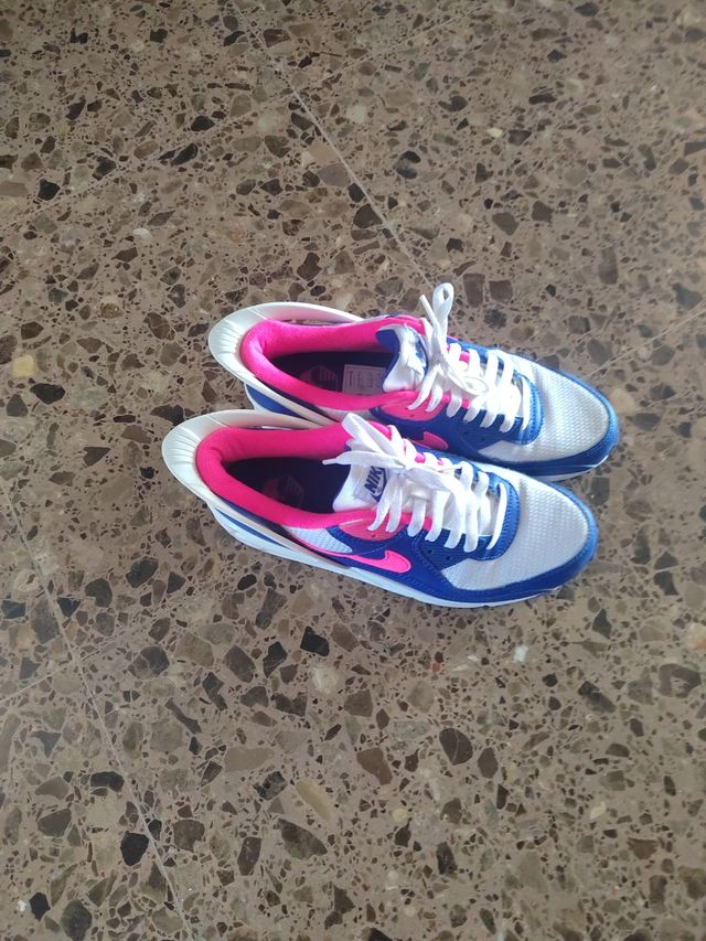 Nike Air Max Azul, Rosa y Blanco