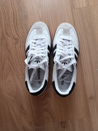 Bambas Adidas Samba Originales Blancas y Negras