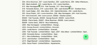 Cromos Topps F1 2025