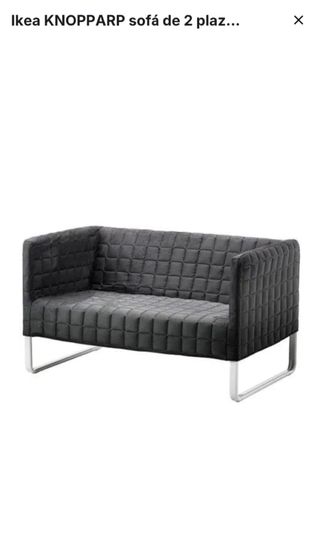 Sofá Ikea Knopparp 2 plazas gris.
Muy poco uso.