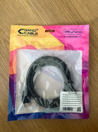 Cable HDMI Nano Cable Negro 1.8m
